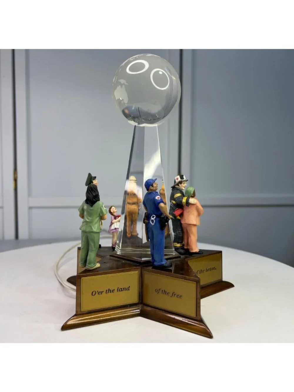 Dept 56 9/11 Memorial American Pride Collection Lighted Figurine (Incomplete)
